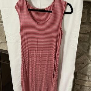 Tommy Bahama Pink and gray Striped dress